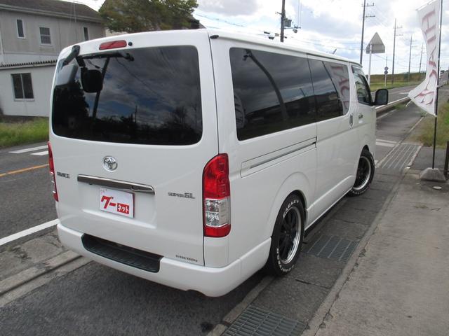 ハイエースバン スーパーGL ダークプライムII Dターボ アルパイン11インチナビフルセグ Bカメラ 両側パワースライドドア 社外17アルミナスカータイヤ シートカバー 純正LEDへッドライト プリクラシュセーフティ(4枚目)