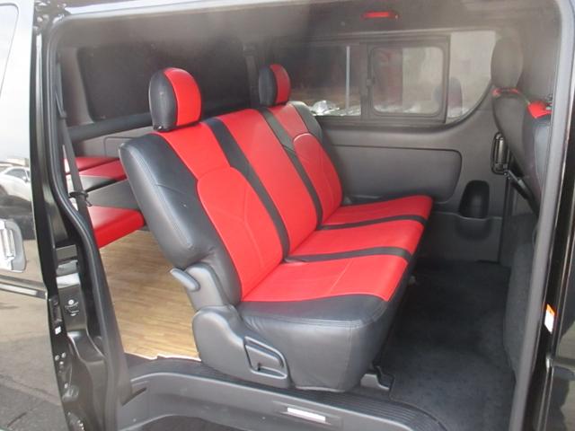 ハイエースバン スーパーＧＬ　ダークプライムＩＩ　Ｄターボ　モデリスタＦＳＲエアロ　ファブレス１８アルミ　社外９インチナビフルセグ　ＦＤモニター　パノラミックビューモニター　オーバーフェンダー　べッドキット　シートカバー　Ｄミラーカバー　ＬＥＤテール（15枚目）