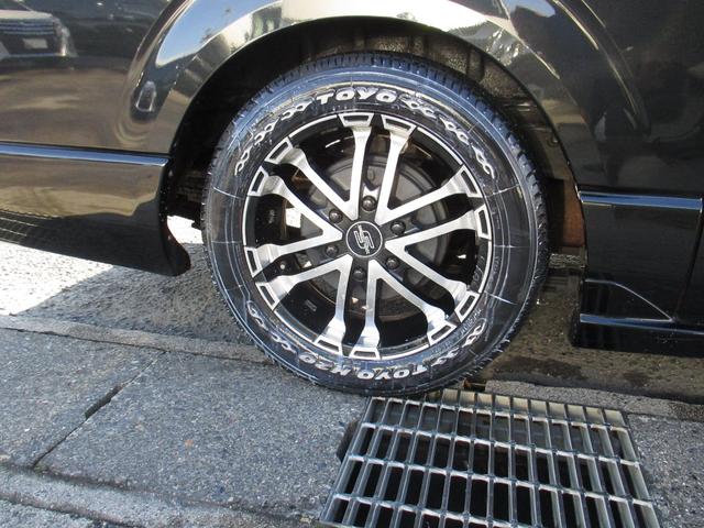 ハイエースバン ロングスーパーGL Dターボ エアロFSR 社外17アルミ アルパインナビフルセグ アルパインFDモニター 社外マフラー シートカバー新品 Bカメラ ローダウン(8枚目)