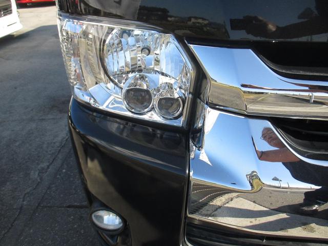 ハイエースワゴン ＧＬ　社外ＦＳＲエアロ　社外２０インチアルミ　ローダウン　左パワースライドドア　純正ＬＥＤへッド　社外テール　社外ナビフルセグ　ＦＤモニター　Ｂカメラ　シートカバー　ウィンカーミラー（9枚目）