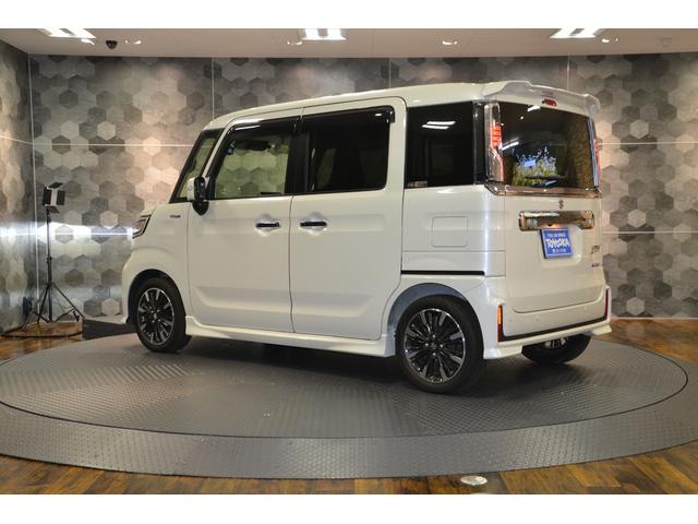 スペーシアカスタム ハイブリッドＸＳターボ　ハイブリッドターボ４ＷＤ・スズキセフティーサポート・ＬＥＤオートライトフォグランプ・ＳＤフルセグナビ全方位カメラＥＴＣ・両側電動スライド・オートエアコン・シートヒーター・スマートキー・プッシュスタート（5枚目）