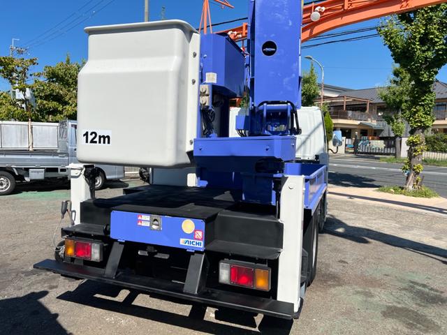 エルフトラック 　高所作業車　アイチ　ＳＢ１２Ａ　１２ｍ　６ＭＴ　ＦＲＰバケット　電動格納ミラー　ＥＴＣ　自動格納（8枚目）
