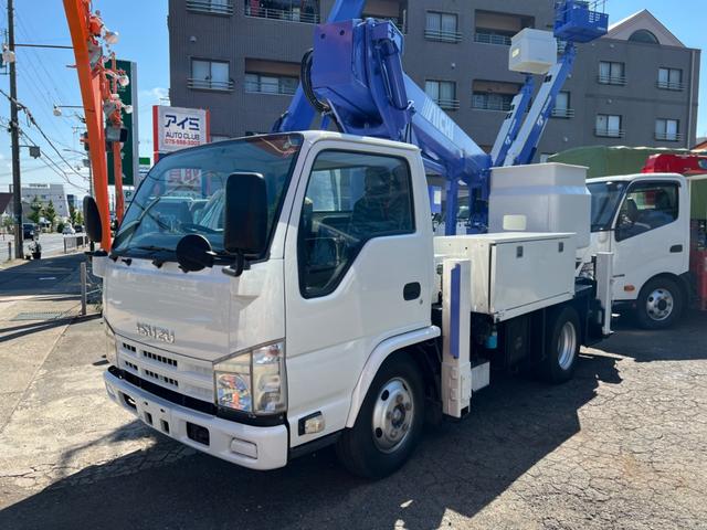 エルフトラック 　高所作業車　アイチ　ＳＢ１２Ａ　１２ｍ　６ＭＴ　ＦＲＰバケット　電動格納ミラー　ＥＴＣ　自動格納（13枚目）
