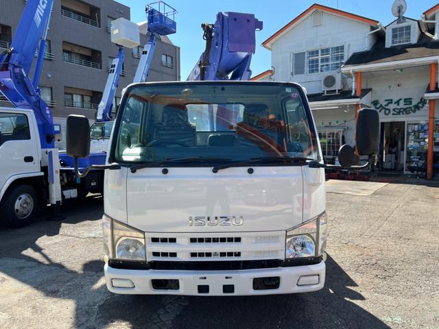 エルフトラック 　高所作業車　アイチ　ＳＢ１２Ａ　１２ｍ　６ＭＴ　ＦＲＰバケット　電動格納ミラー　ＥＴＣ　自動格納（14枚目）