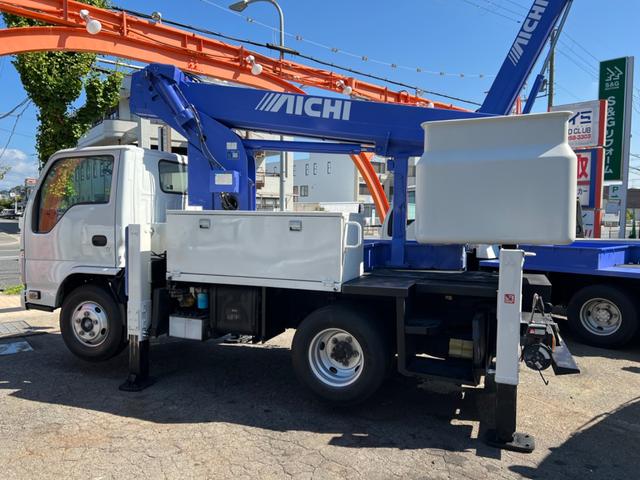 エルフトラック 　高所作業車　アイチ　ＳＢ１２Ａ　１２ｍ　６ＭＴ　ＦＲＰバケット　電動格納ミラー　ＥＴＣ　自動格納（20枚目）