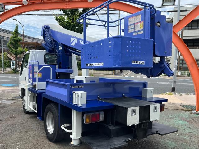 エルフトラック 　高所作業車　タダノ　ＡＴ１２１　１２ｍ　６ＭＴ　自動格納　パワーウインド　電動格納ミラー（10枚目）