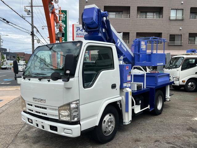 エルフトラック 　高所作業車　タダノ　ＡＴ１２１　１２ｍ　６ＭＴ　自動格納　パワーウインド　電動格納ミラー（14枚目）