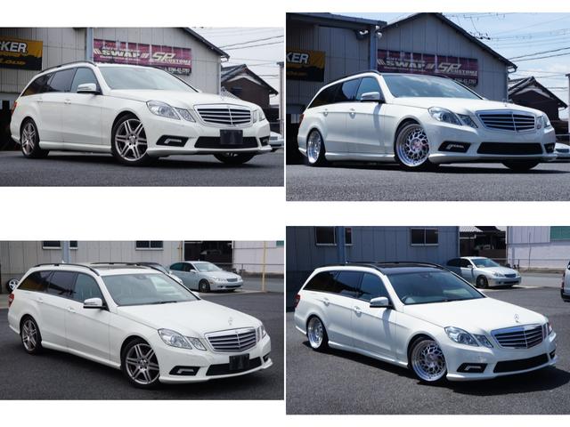 ｅクラスステーションワゴン メルセデス ベンツ ｅ２５０ブルーエフィシェンシーステーションワゴン ａｍｇスポーツパッケージ サンルーフ 車高調 ｒｅｇｅｎ５ １８インチ ａｌｌ新品タイヤ ルーフブラック 奈良県 ｅ２５０ブルーエフィシェンシーステーション