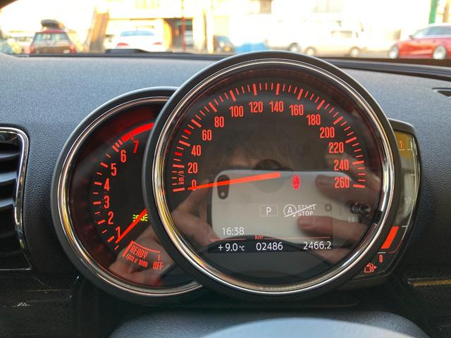 クーパーS クラブマン ワンオーナー車 インテリジェントセーフティー アダプティブクルーズ パークディスタンスコントロール SDナビ&バックカメラ JCWステアリング(30枚目)