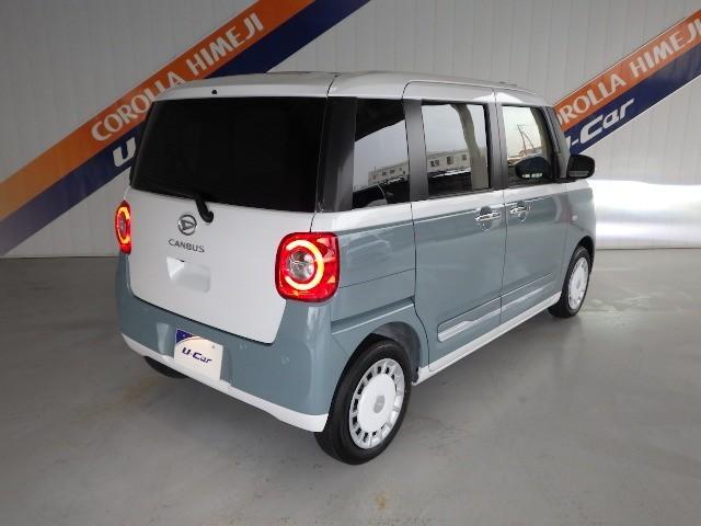 ムーヴキャンバス ストライプスＧ　衝突被害軽減システム　両側電動スライド　ＬＥＤヘッドランプ　アイドリングストップ（3枚目）