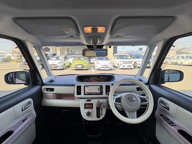 ムーヴキャンバス GホワイトアクセントVS SAIII 両側電動スライド・全方位カメラ・純正SDナビ・フルセグTV・LEDヘッドライト・レザー調シートカバー・フォグランプ・オートハイビーム・Bluetooth・ETC・スマートキー(3枚目)