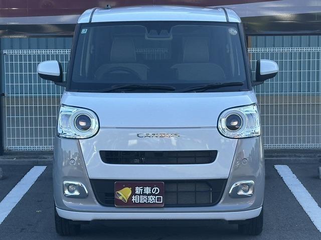 ムーヴキャンバス ストライプスＧ　両側電動スライド・ＬＥＤヘッドライト・シートヒーター・オートハイビーム・フォグライト・障害物センサー・衝突軽減ブレーキ・ステアリングリモコン・電動パーキングブレーキ・スマートキー（25枚目）