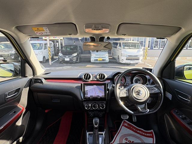 スイフトスポーツ ベースグレード　全方位モニタ・ＬＥＤヘッドライト・シートヒーター・レーダークルーズ・フルセグＴＶナビ・Ｂｌｕｅｔｏｏｔｈ・ＥＴＣ・スマートキー・ステアリングリモコン・衝突軽減ブレーキ・レーンキープアシスト・純正ＡＷ（3枚目）