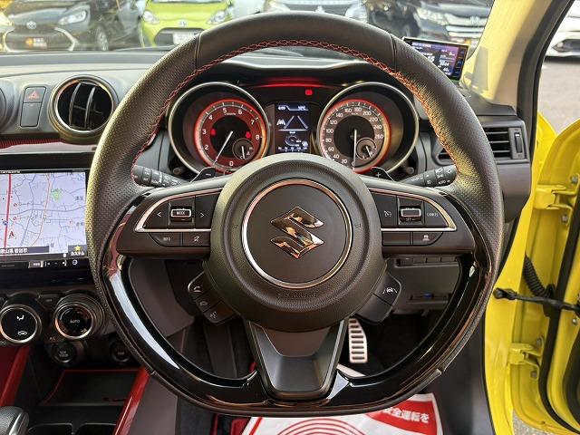 スイフトスポーツ ベースグレード　全方位モニタ・ＬＥＤヘッドライト・シートヒーター・レーダークルーズ・フルセグＴＶナビ・Ｂｌｕｅｔｏｏｔｈ・ＥＴＣ・スマートキー・ステアリングリモコン・衝突軽減ブレーキ・レーンキープアシスト・純正ＡＷ（9枚目）