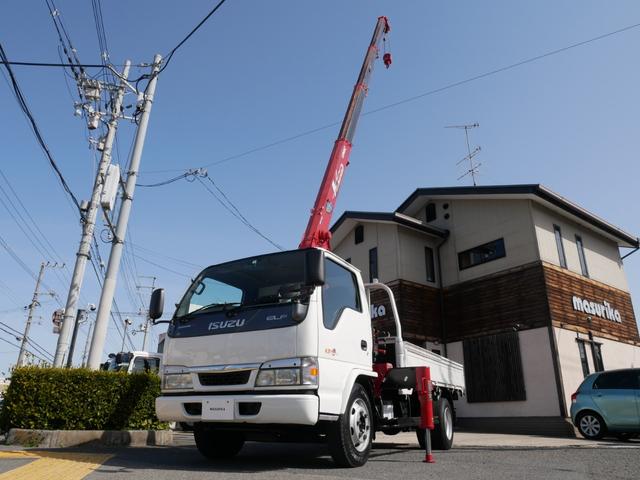 　４ｔ　古河４段ユニック　フックイン　ラジコン付　最大積載量４０００ｋｇ　６速ＭＴ／３ペダル(2枚目)