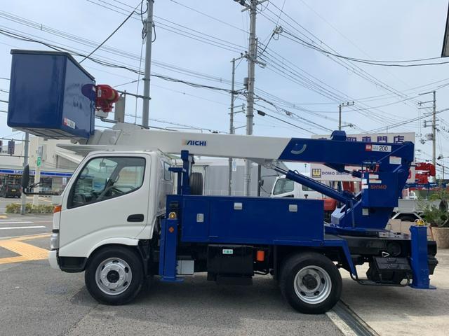 　スカイマスター　アイチＳＨ１４０　絶縁タイプ（電工仕様）作業床最大地上高１４ｍ　最大積載荷重２００ｋｇ　アウトリガー張り出し３３５０ｍｍ　絶縁バケット　絶縁ブーム　ＥＴＣ　ウィンチ用バッテリー(8枚目)