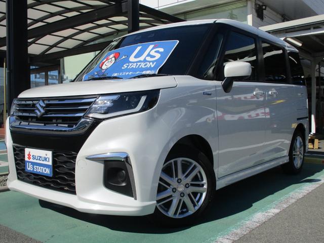 ソリオ ハイブリッドＭＸ　全方位カメラ付き　衝突被害軽減ブレーキ　ＬＥＤヘッドライト　スマートキー　プッシュスタート　左後席パワースライドドア　盗難警報装置　シートヒーター　アダプティブクルーズコントロール　アイドリングストップ（2枚目）