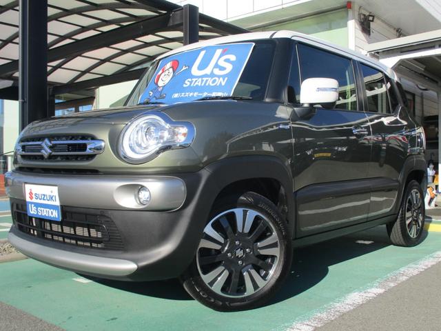 クロスビー ハイブリッドMZ バックモニター ディスプレイオーディオ バックモニター ETC フロアマット スマートキー プッシュスタート アイドリングストップ アダプティブクルーズコントロール LEDヘッドライト フォグランプ 盗難警報装置 シートヒーター(3枚目)