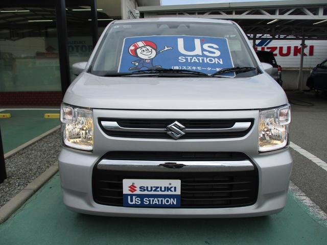 ワゴンＲ ハイブリッドＦＸ－Ｓ　衝突被害軽減ブレーキ　オーディオレス　スマートキー　プッシュスタート　盗難警報装置　アイドリングストップ　アダプティブクルーズコントロール　フロアマット　オートライト　シートヒーター（4枚目）