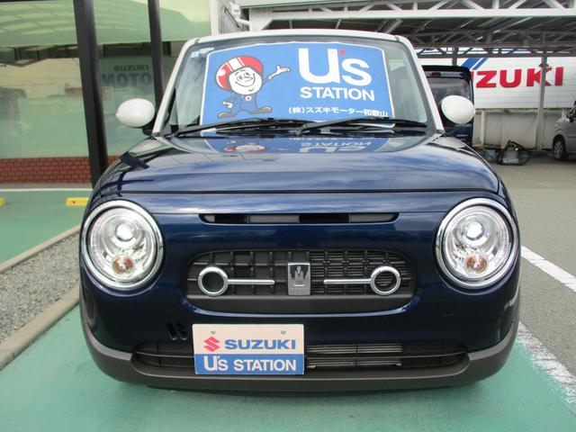 アルトラパンLC X バックカメラ付ディスプレイオーディオ LEDヘッドランプ 衝突被害軽減ブレーキ フロアマット キーレスプッシュスタート アイドリングストップ オートライト Bluetooth 盗難警報装置 シートヒーター オートドアミラー シートヒーター ウッド調インパネ(4枚目)