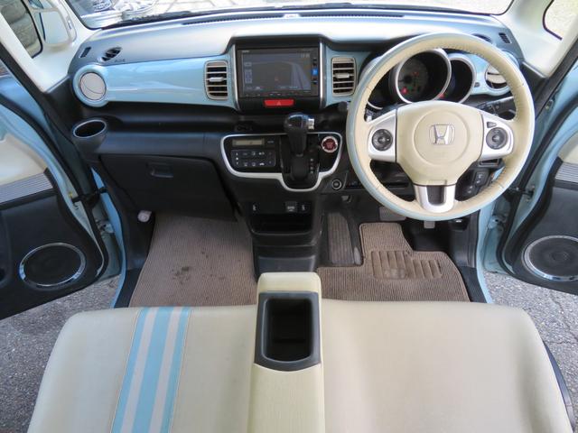 N-BOXスラッシュ G・ターボLインテリアカラーパッケージ ETC バックカメラ ナビ TV オートクルーズコントロール 衝突被害軽減システム HID スマートキー アイドリングストップ 電動格納ミラー シートヒーター ベンチシート CVT 盗難防止システム(2枚目)