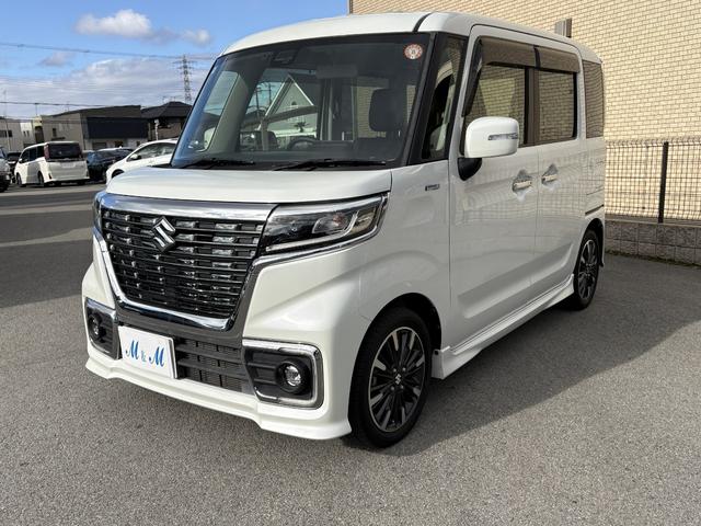 スペーシアカスタム ハイブリッドＸＳターボ　１オーナー・純正８インチメモリーナビ・Ｂｌｕｅｔｏｏｔｈ・フルセグＴＶ・ＤＶＤ／ＣＤ再生・ＥＴＣ・両側電動スライドドア・リヤセンサー・スマートキー・ＬＥＤヘッドライト・衝突被害軽減ブレーキ・純正アルミ（48枚目）