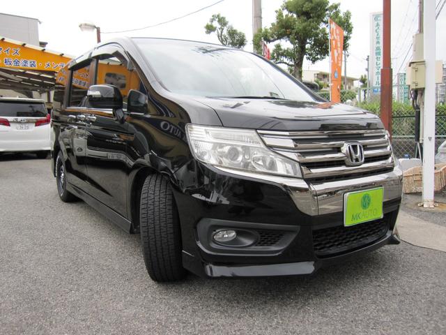 ステップワゴンスパーダ Z クールスピリット 1オーナー 両側パワースライドドア ガラスフィルム バックカメラ クルーズコントロール キーフリー ハーフレザーシート ディスチャージヘッドライト パドルシフト ETC(2枚目)