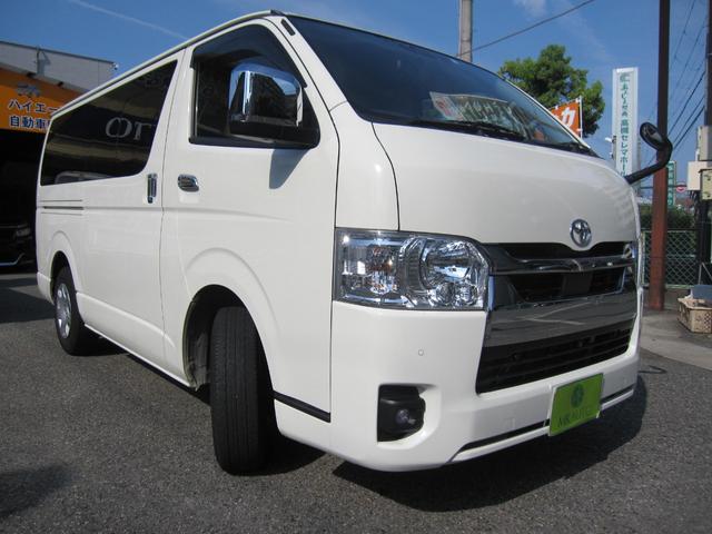 ハイエースバン ロングDX GLパッケージ 7型 アドブルー10リッター 5ドア 4カメラ フルセグナビ ビルトイン連動ETC LEDヘッドライト フォグ PKSB メッキパーツ Bluetooth接続(2枚目)