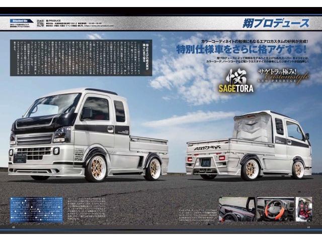 ハイゼットトラック ジャンボエクストラ　３方開　ＣＶＴ　ＯＰＴＩＭＵＳ：フルエアロ／ワークスフェンダー／アイライン　５１－１０レッドＬＩＮＥ．ＳＰ／１７インチ１７インチ　ドアバイザー／ラバーマット／ゲートプロテクター　キーフリー／電動格納（65枚目）