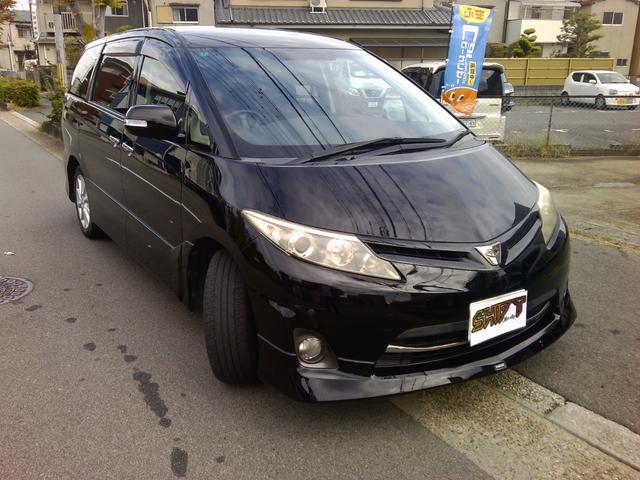 エスティマ ２．４アエラス　Ｇエディション　ナビ　地デジ　Ｂｌｕｅｔｏｏｔｈ　ＥＴＣ　バックカメラ　後席モニター　オットマン　両側電動スライドドア　ＴＲＤフロントスポイラー（3枚目）