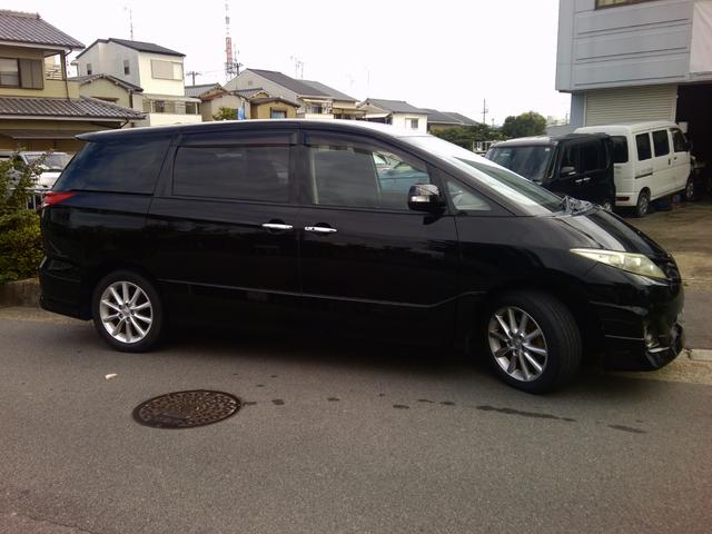 エスティマ ２．４アエラス　Ｇエディション　ナビ　地デジ　Ｂｌｕｅｔｏｏｔｈ　ＥＴＣ　バックカメラ　後席モニター　オットマン　両側電動スライドドア　ＴＲＤフロントスポイラー（4枚目）