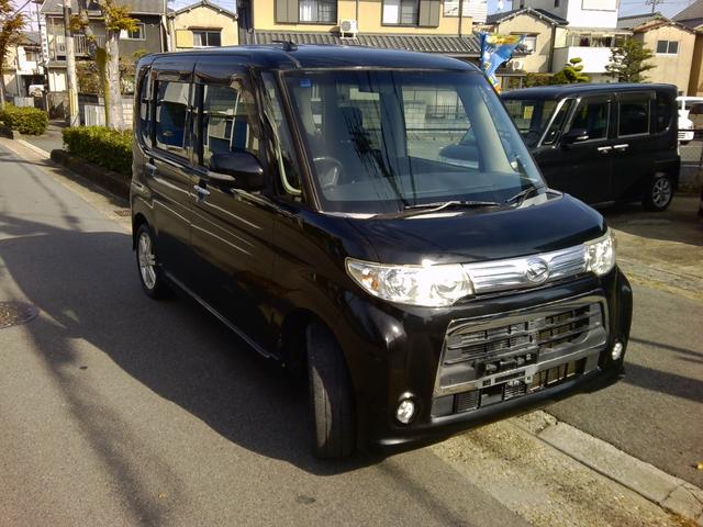 タント カスタムＲＳ　ナビ　ＴＶ　Ｂｌｕｅｔｏｏｔｈ　新品前後ドラレコ　フロントカメラ　バックカメラ　電動スライドドア　アイドリングストップ　スマートキー　インタークーラーターボ（3枚目）