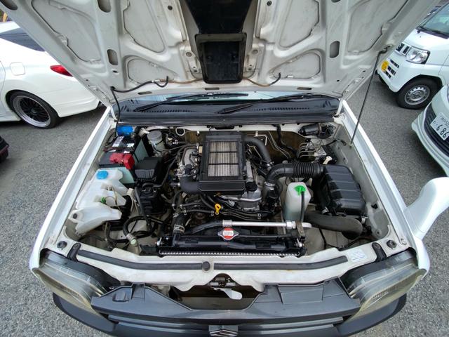 ジムニー XC 5型 新品マッドファクトリー製バグガード!新品ブロックタイヤ!新品レザー調シートカバー!新品ラジエーター!前後バンパー&フェンダーモールチッピングマットブラックペイント!ボーディーコート(39枚目)