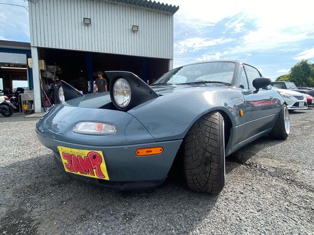 ユーノスロードスター Ｓスペシャル　ＴＥＩＮ車高調　ワークＣＲ０１アルミ　トーヨーＲ１Ｒタイヤ　ワンオフワイドフェンダー　ニューカスタムオールペン　アンヴィルクリアコート　ハードトップ　社外エキマニ　マフラー　ＣＤ　社外エアクリ（33枚目）