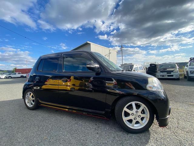 エッセ カスタム　ローダウン　ワンオフマフラー　５速マニュアル　エアロ　アルミ　社外シフトノブ　ボディーコート　ルームクリーニング　法定点検整備実施　点検整備記録簿発行（33枚目）