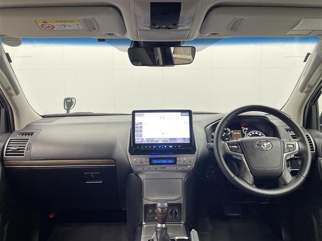 ランドクルーザープラド ＴＸ　Ｌパッケージ　マットブラックエディション　革シート　４ＷＤ　フルセグ　メモリーナビ　ＤＶＤ再生　ミュージックプレイヤー接続可　後席モニター　バックカメラ　衝突被害軽減システム　ＥＴＣ　ＬＥＤヘッドランプ　ワンオーナー　ディーゼル（4枚目）