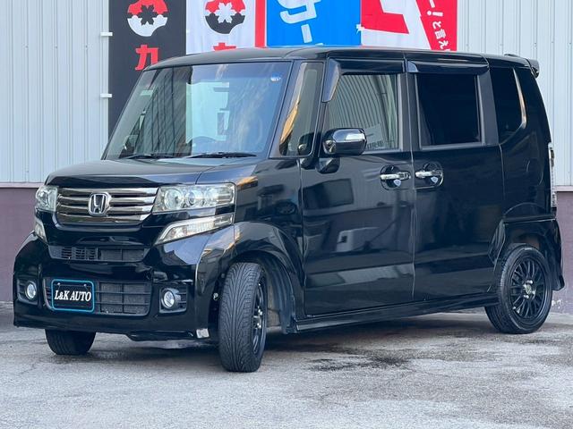 Ｎ－ＢＯＸカスタム Ｇ　ターボＳＳパッケージ　ナビ　衝突軽減　両側電動　バックカメラ　オートクルコン　ターボ車　ＨＩＤ　フォグライト　オートライト　パドルシフト　社外１６ＡＷ　ベンチシート　フルフラット　スマートキー　本革ステアリング　ＥＴＣ（12枚目）