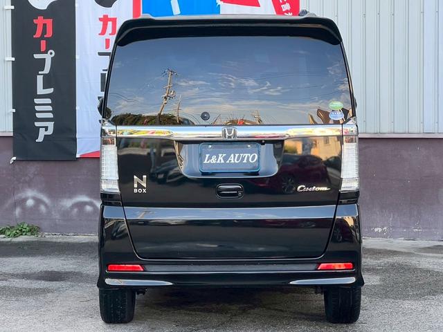 Ｎ－ＢＯＸカスタム Ｇ　ターボＳＳパッケージ　ナビ　衝突軽減　両側電動　バックカメラ　オートクルコン　ターボ車　ＨＩＤ　フォグライト　オートライト　パドルシフト　社外１６ＡＷ　ベンチシート　フルフラット　スマートキー　本革ステアリング　ＥＴＣ（15枚目）