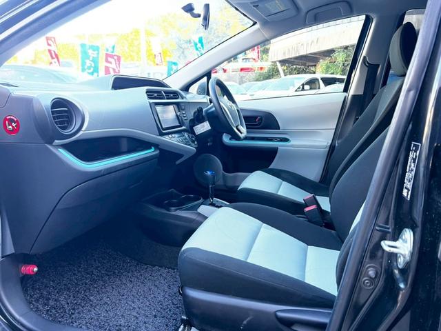 アクア Ｓ　純正ナビＴＶ　スマートキー　ＬＥＤヘッド　ＢＬＵＥＴＯＯＴＨ　　アルミペダル　フォグライト　オートライト　プッシュスタート　純正１６ＡＷ　ウィンカーミラー　サイドバイザー　ＣＤ／ＤＶＤ再生　ＥＴＣ（22枚目）