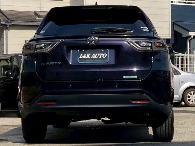 ハリアー エレガンス　純正ナビＴＶ　追従クルコン　障害物センサー　ＰＣＳ　ＢＬＵＥＴＯＯＴＨ　電動シート　ハーフレザー　ステアリモコン　ＬＥＤ　フォグ　オートライト　スマートキー　プッシュスタート　フルフラット　ＥＴＣ（17枚目）