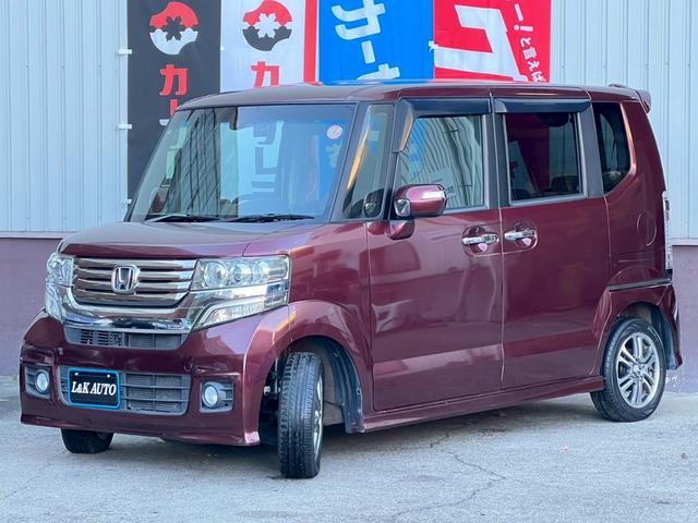 N-BOXカスタム G・Aパッケージ ナビ 電動スライド 衝突軽減 バックカメラ スマートキー プッシュスタート HIDヘッドライト フォグライト アイドリングストップ ベンチシート フルフラット ウィンカーミラー 純正14AW 盗難防止(10枚目)