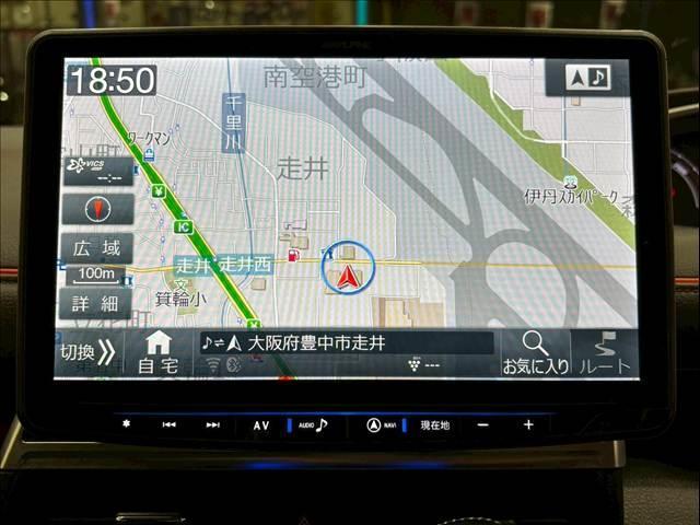 シエンタ ハイブリッド　ファンベースＧ　アルパインフローティングナビ　パノラミックビューモニター　両側電動スライドドア　クルーズコントロール　衝突軽減ブレーキ　車線逸脱防止　オートハイビーム　　オートライト　オートエアコン　フルセグテレビ（3枚目）