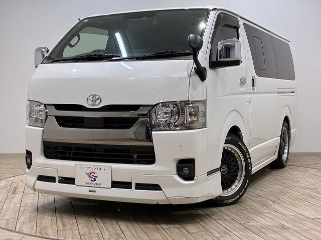 ハイエースバン スーパーＧＬダークプライム２　フローティングナビ　バックカメラ　モデリスタエアロ　衝突軽減ブレーキ　車線逸脱防止　助手席エアバック　ＡＣ１００Ｖ　オートハイビーム　オートライト　オートエアコン　プッシュスタート　フルセグテレビ（36枚目）