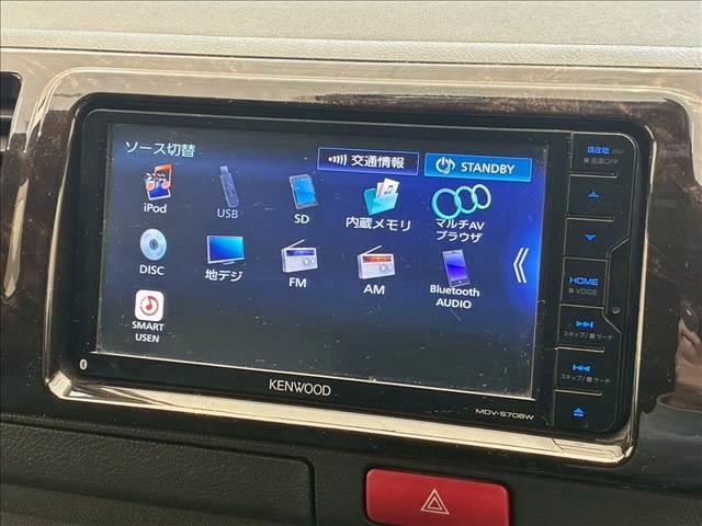 ハイエースバン スーパーＧＬダークプライム２　７インチナビ　デジタルインナーミラー　衝突軽減ブレーキ　車線逸脱防止　ＡＣ１００Ｖ　ＬＥＤヘッドライト　助手席エアバック　オートハイビーム　スマートキー　プッシュスタート　オートライト（4枚目）