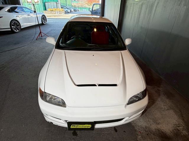 シビック ＳｉＲＩＩ　無限ホイール　ロールゲージ　エキマニ　ＦＲＰボンネット　ＮＲＧ　ＭＯＭＯ　ＴＡＫＡＴＡ　レカロ　クイックシフト　アルミラジエーター　エアコン　パワステ（8枚目）