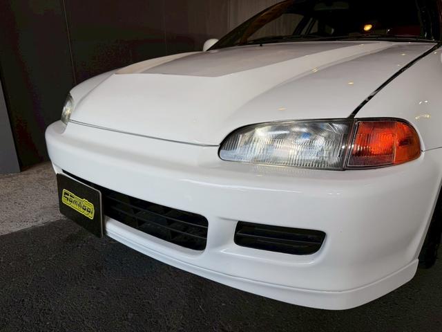 シビック ＳｉＲＩＩ　無限ホイール　ロールゲージ　エキマニ　ＦＲＰボンネット　ＮＲＧ　ＭＯＭＯ　ＴＡＫＡＴＡ　レカロ　クイックシフト　アルミラジエーター　エアコン　パワステ（12枚目）