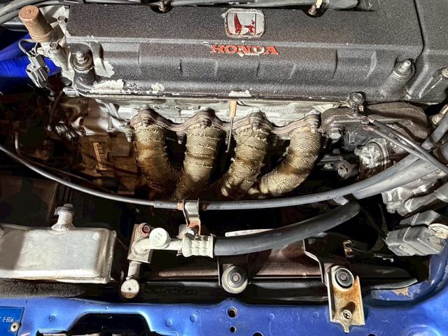 シビック ＳｉＲＩＩ　無限ホイール　ロールゲージ　エキマニ　ＦＲＰボンネット　ＮＲＧ　ＭＯＭＯ　ＴＡＫＡＴＡ　レカロ　クイックシフト　アルミラジエーター　エアコン　パワステ（41枚目）