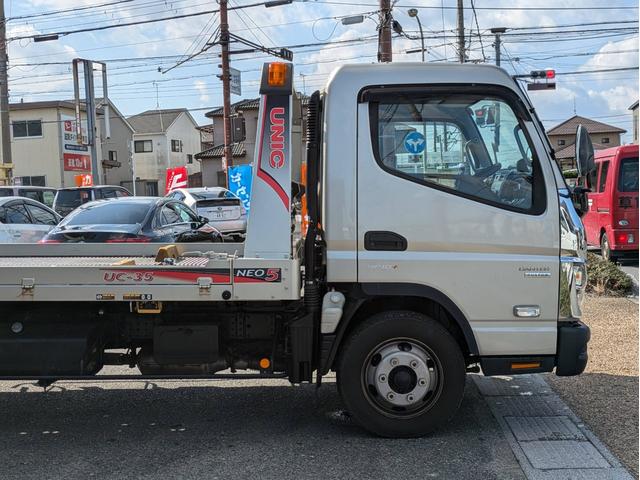 キャンター  積載車 UC-35 NEO5 最大積載量3100kg 長760 幅222 高229 ラジコン ウインチ ETC2.0 バックカメラ 左右開閉あおり キーレス 車線逸脱警報(3枚目)