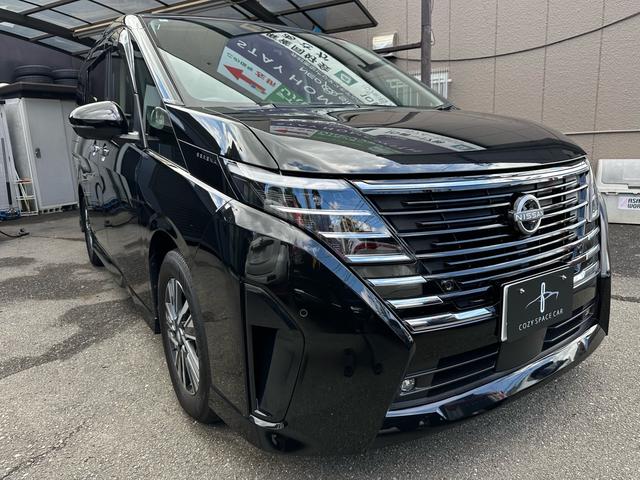 セレナ ｅ－パワー　ハイウェイスターＶ　ワンオーナー　１２．３型ナビ　禁煙車　プロパイロット　全周囲カメラ　寒冷地仕様　デジタルインナーミラー　置き型充電　後席モニター　ＴＶキャンセラー　両側パワースライドドア　シートヒーター（3枚目）