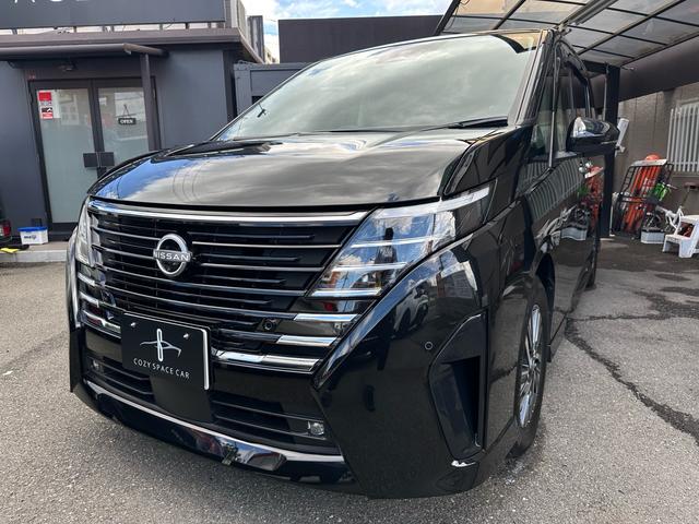 セレナ ｅ－パワー　ハイウェイスターＶ　ワンオーナー　１２．３型ナビ　禁煙車　プロパイロット　全周囲カメラ　寒冷地仕様　デジタルインナーミラー　置き型充電　後席モニター　ＴＶキャンセラー　両側パワースライドドア　シートヒーター（5枚目）
